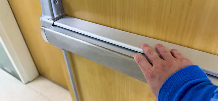 Installing a Push Bar on a Door Buckeye